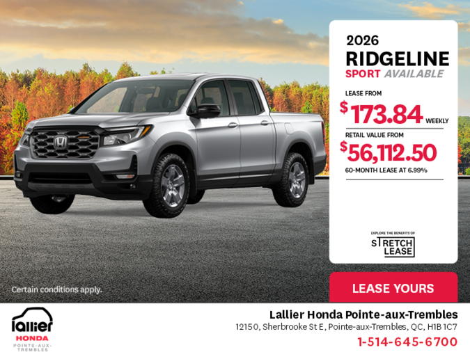 Get the 2025 Honda Ridgeline!