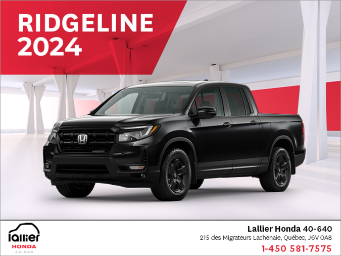 Obtenez le Honda Ridgeline 2024 !