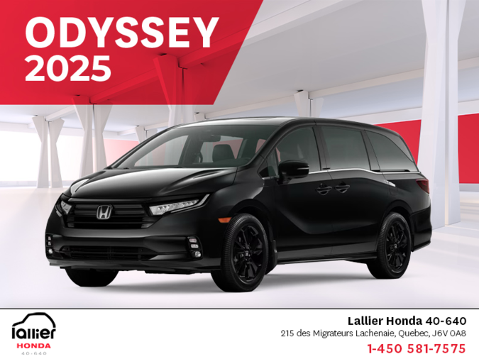 Get the 2025 Honda Odyssey!