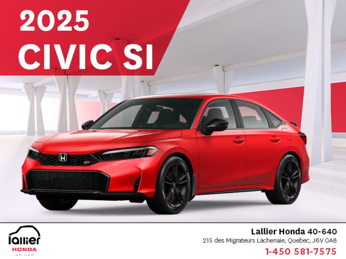 Get the 2025 Honda Civic Si!