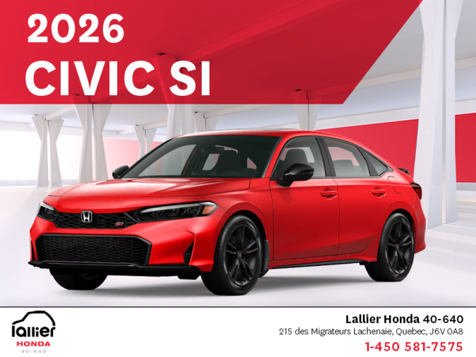 Get the 2026 Honda Civic Si!