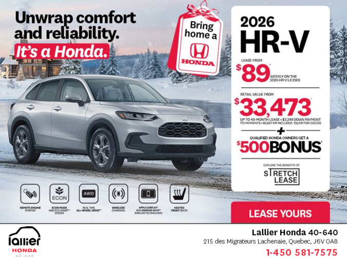 Get the 2026 Honda HR-V!