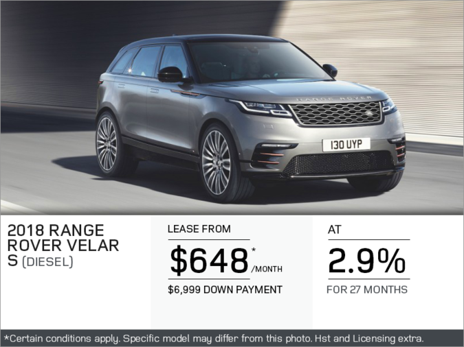 The 2018 Range Rover Velar