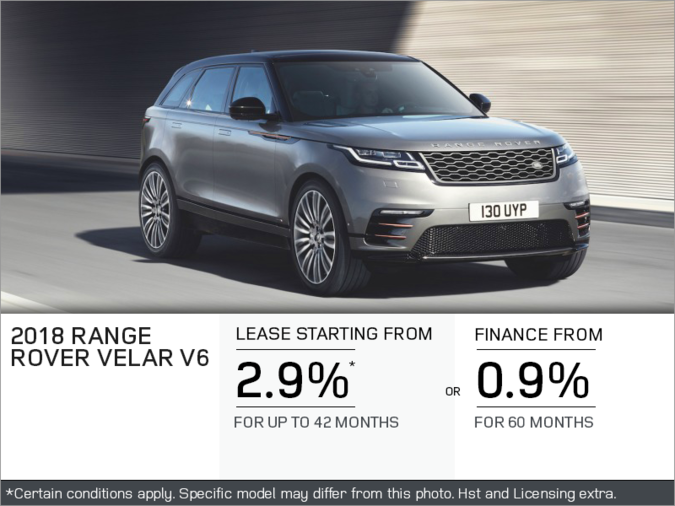 The 2018 Range Rover Velar V6