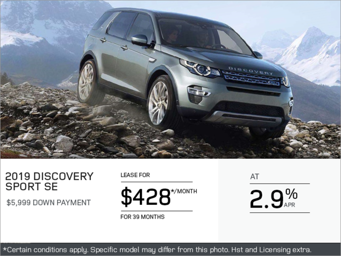 The 2019 Land Rover Discovery Sport SE