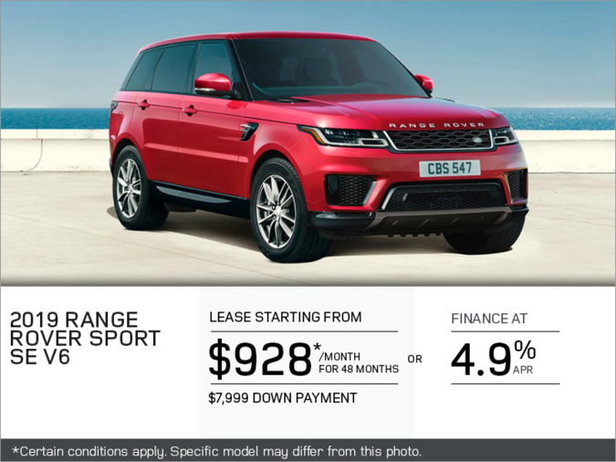 The 2019 Range Rover Sport SE V6