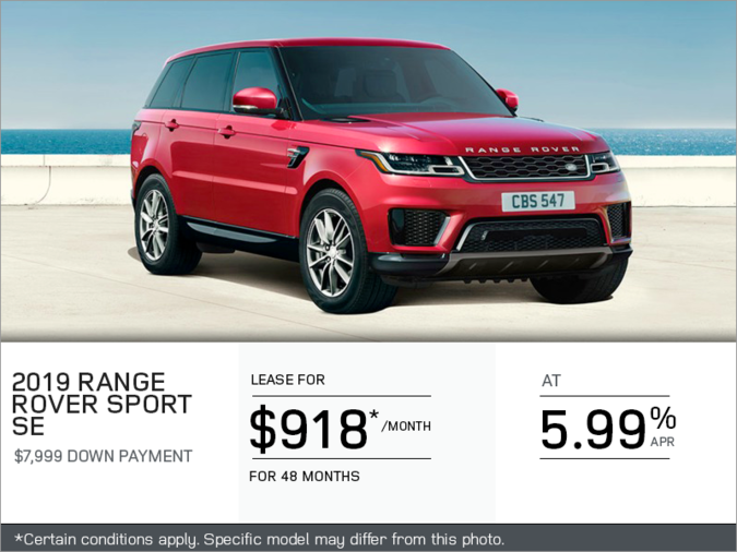 The 2019 Range Rover Sport SE