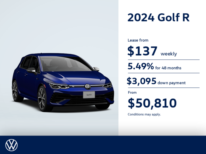 Get the 2024 Volkswagen Golf R