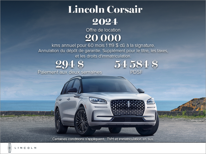 Le Lincoln Corsair 2024!