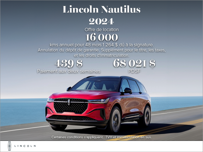 Le Lincoln Nautilus 2024 !