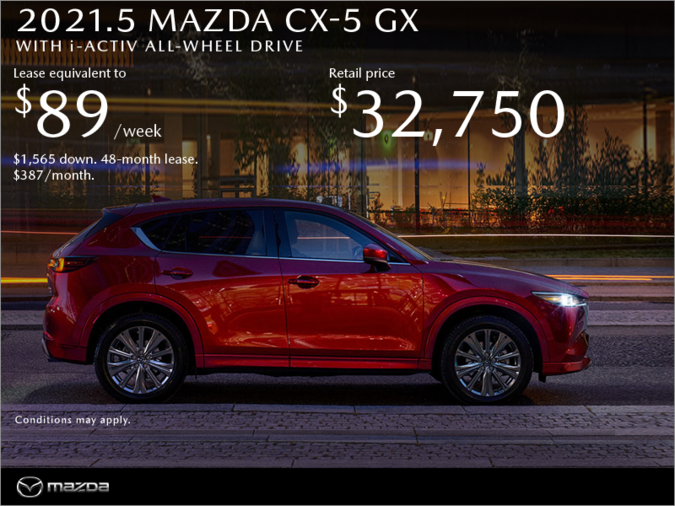 Performe Mazda Get the 2021.5 Mazda CX5!
