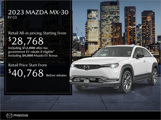 Get the 2023 Mazda MX-30!