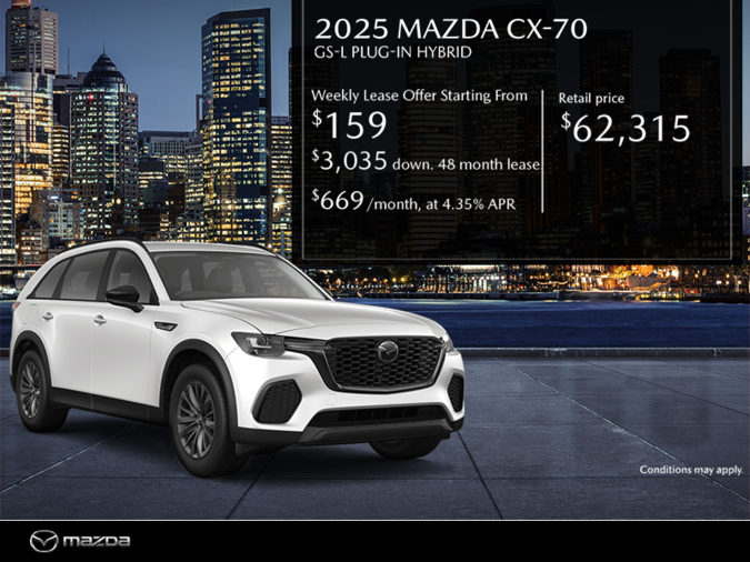 Mazda Joliette - Get the 2025 Mazda CX-70 PHEV