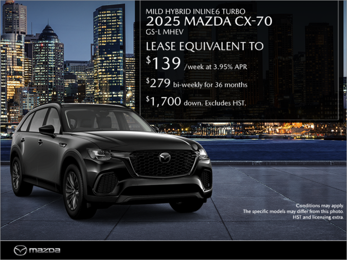 Yorkdale Dufferin Mazda - Get the 2025 Mazda CX-70 mild-hybrid!