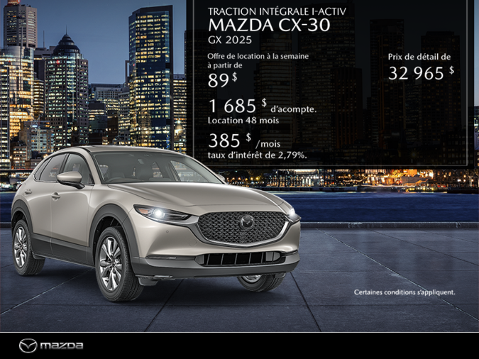 Procurez-vous le Mazda Cx-30 2025