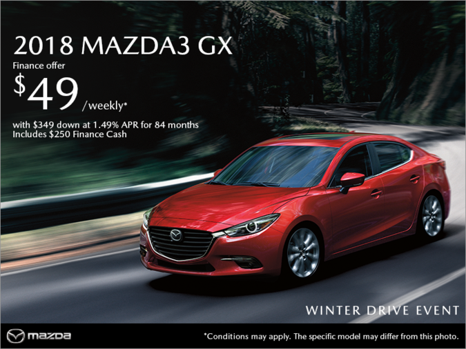 Get the 2018 Mazda3 Today!