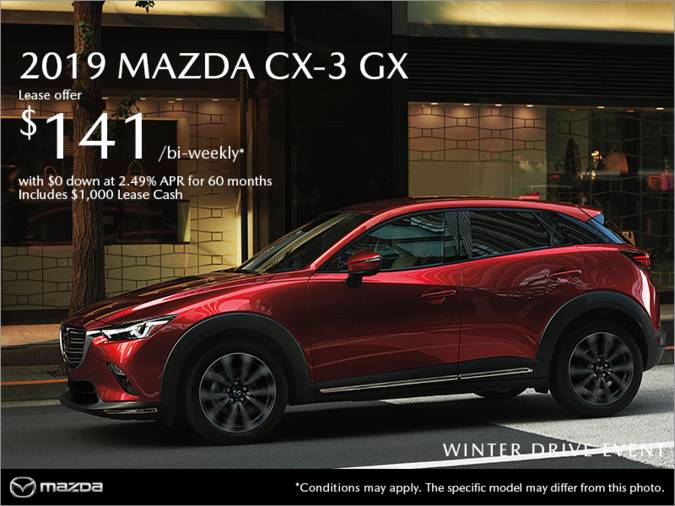 Get the 2019 Mazda CX-3 Today!