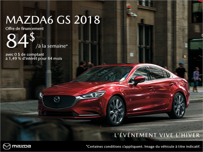 Procurez-vous la Mazda6 2018 aujourd'hui!