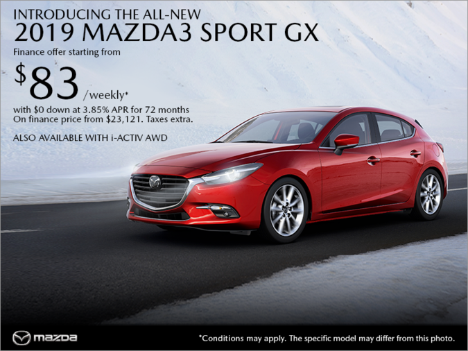 Regina Mazda - Get the 2019 Mazda3 Sport today!