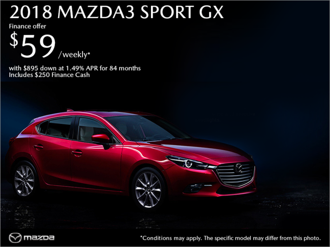 Atlantic Mazda - Get the 2018 Mazda3 Sport Today!