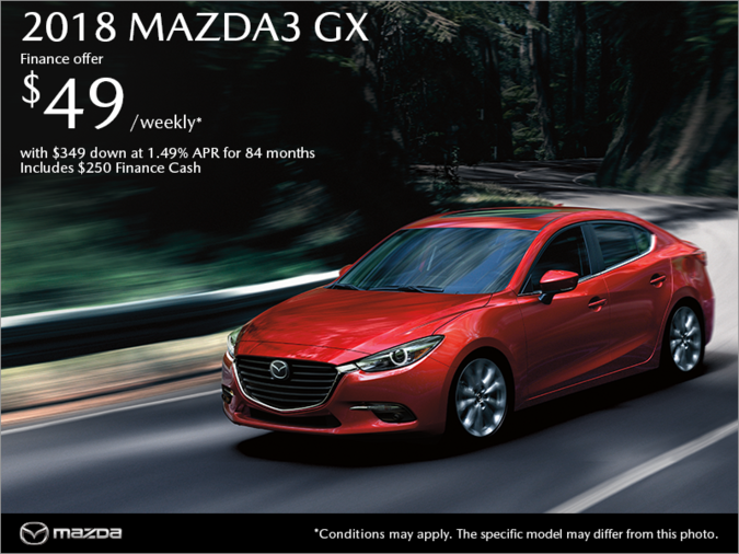 Get the 2018 Mazda3 Today!