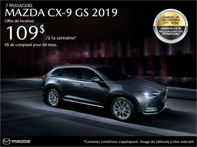 Procurez-vous la Mazda CX-9 2019!