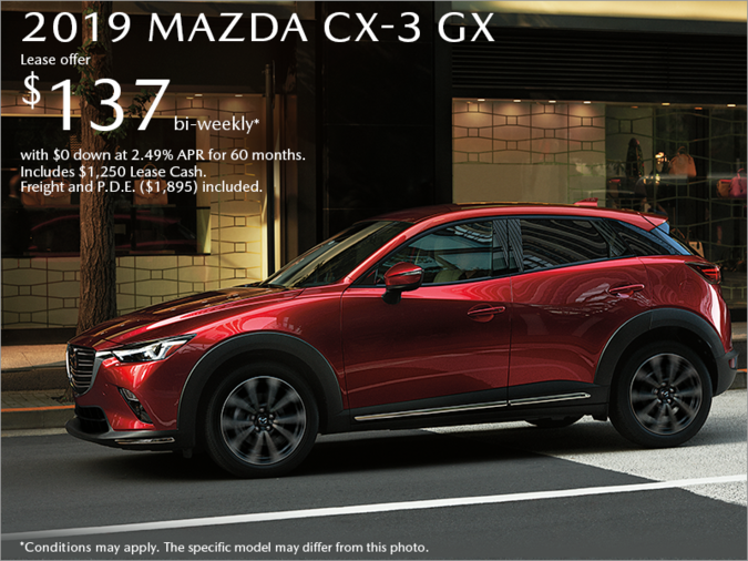 Get the 2019 Mazda CX-3 Today!