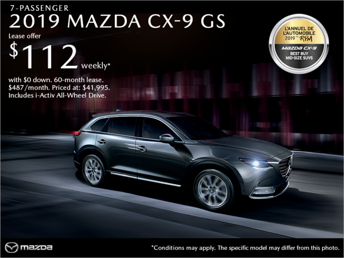 Get the 2019 Mazda CX-9!