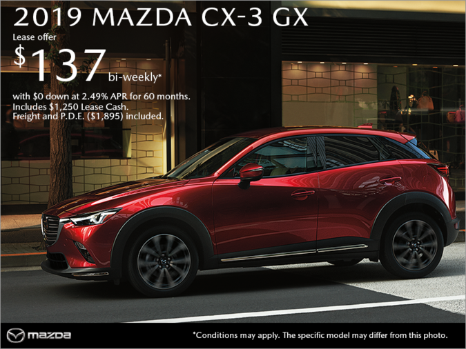 Get the 2019 Mazda CX-3 Today!