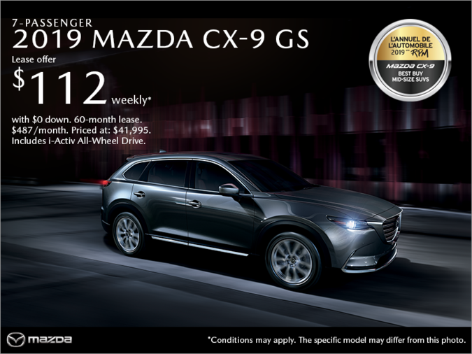 Get the 2019 Mazda CX-9!