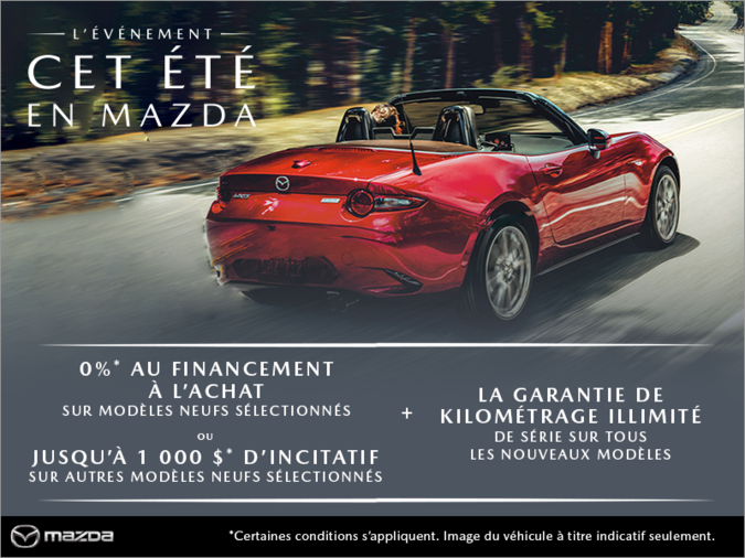 L'événement cet été en Mazda