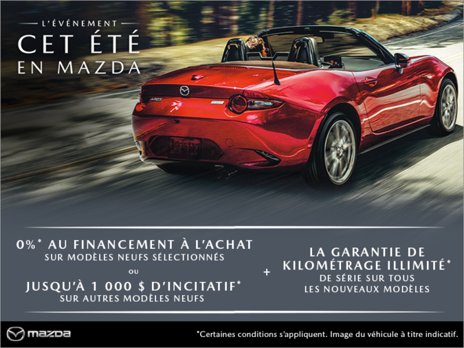 L'événement cet été en Mazda