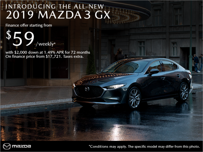 Forman Mazda - Get the 2019 Mazda3 today!