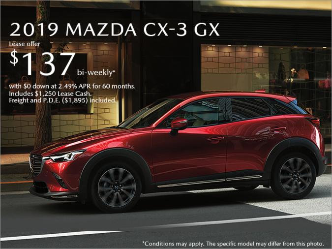 Get the 2019 Mazda CX-3 Today!