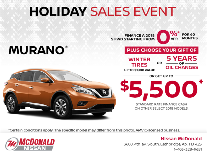 Get the 2018 Nissan Murano today!