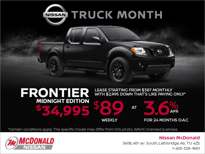 Get the 2018 Nissan Frontier Today!