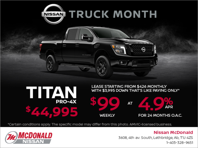 Get the 2018 Nissan Titan Today!