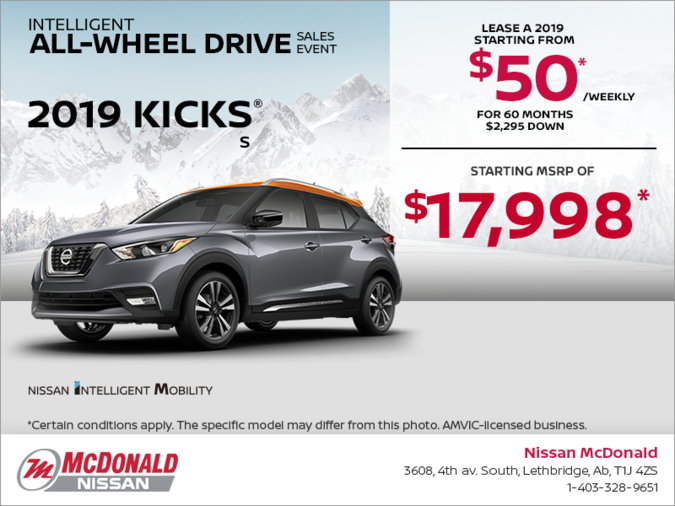 Get the 2019 Nissan Kicks Today!