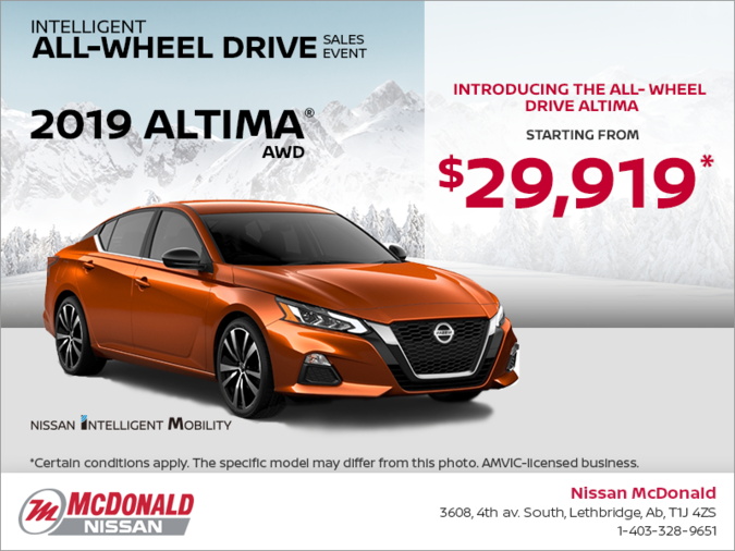 Get a brand new Nissan Altima Today!