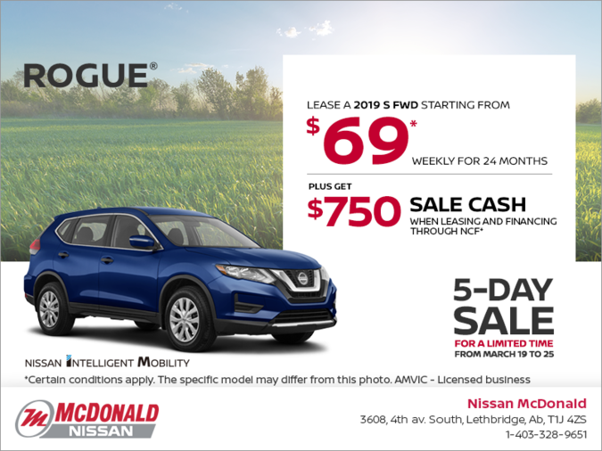Get the 2019 Nissan Rogue Today!