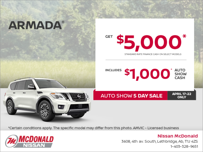 Get the 2019 Nissan Armada Today!