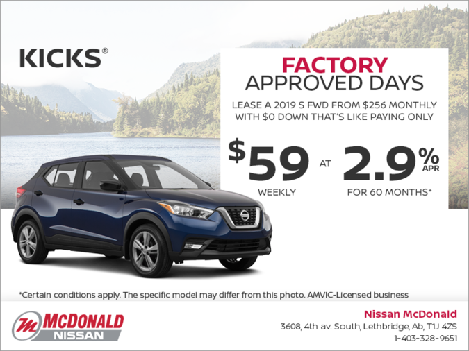 Get the 2019 Nissan Kicks Today!