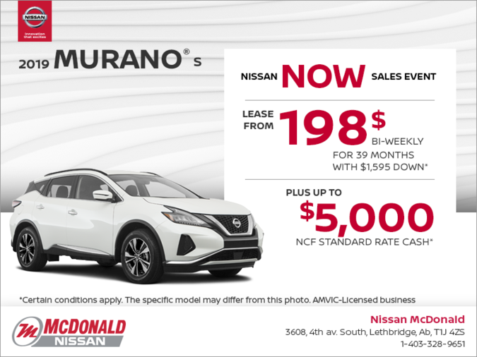 Get the 2019 Murano Today!