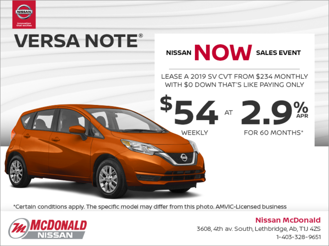Get the 2019 Nissan Versa Note