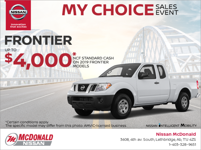 Get the 2019 Nissan Frontier Today!