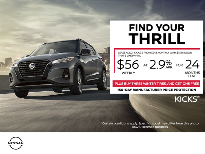 Get the 2021 Nissan Kicks today!