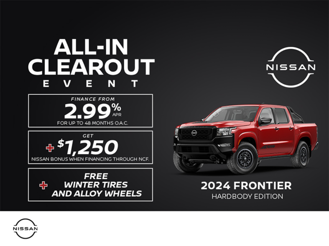 Get the 2024 Nissan Frontier Today!