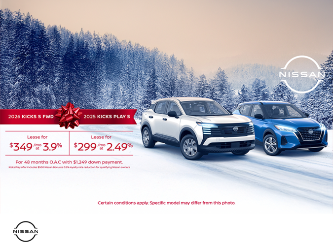 Get the Nissan Kicks Combo Offer Today!