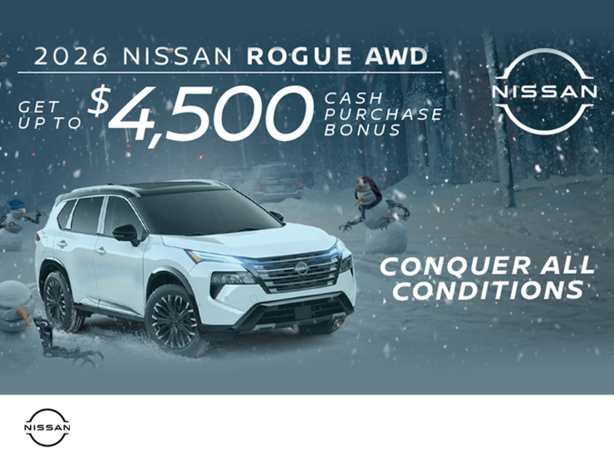 Get the 2026 Nissan Rogue Today!