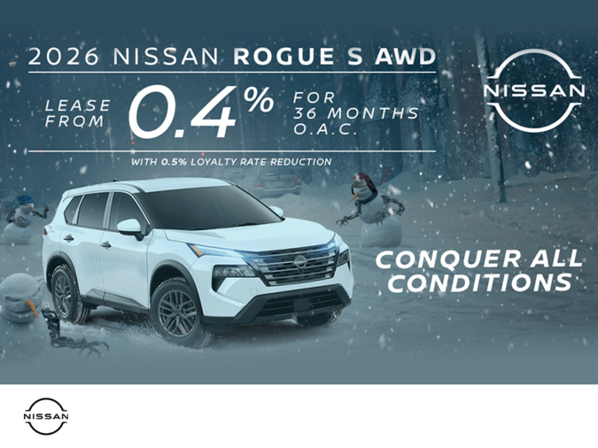 Get the 2026 Nissan Rogue Today!